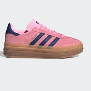 Adidas Gazelle Bold W Size8 Pink&Navy